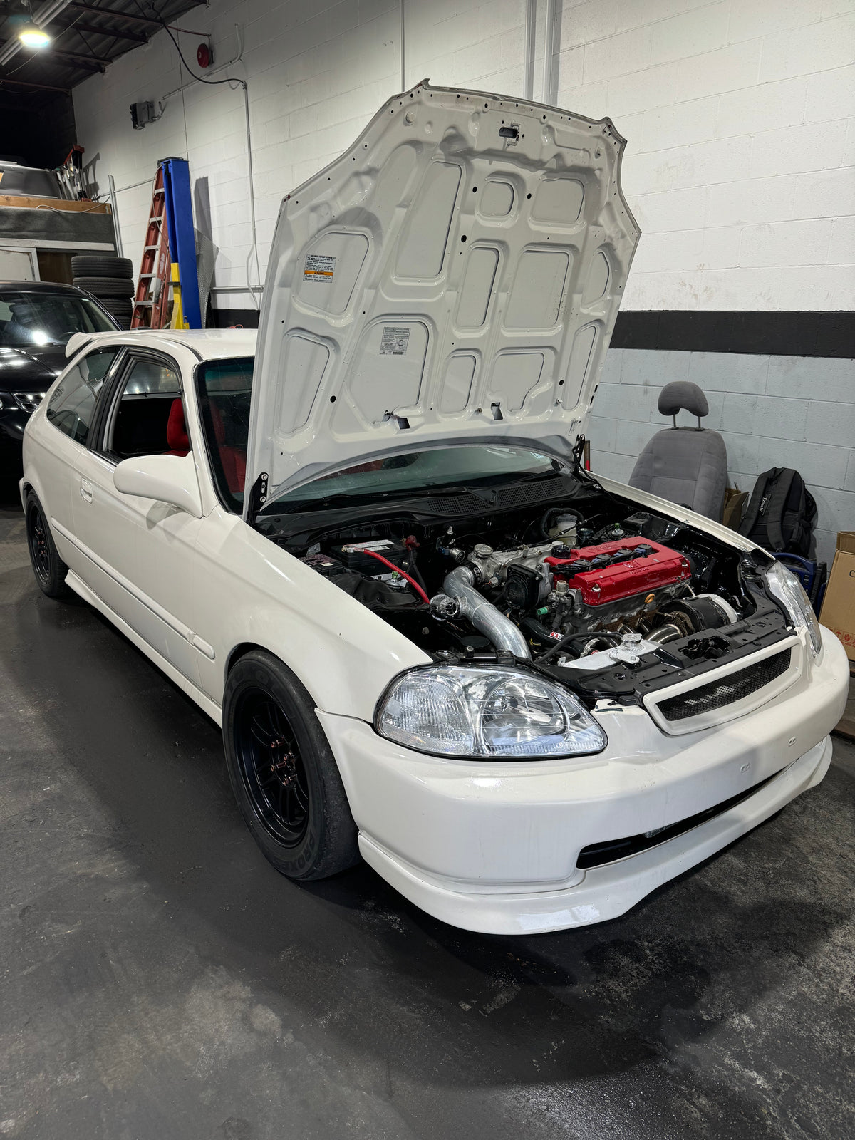 White Civic EK Hatchback